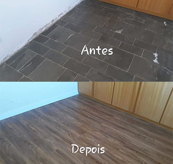 Revestimento Vinílico em Apartamento em Monte Aprazivel